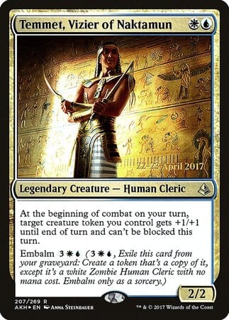 Temmet, Vizier of Naktamun [Amonkhet Promos] MTG Single Magic: The Gathering  | Multizone: Comics And Games
