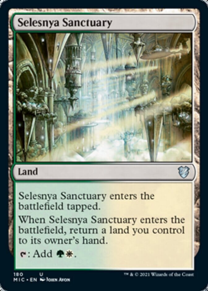 Selesnya Sanctuary [Innistrad: Midnight Hunt Commander] MTG Single Magic: The Gathering  | Multizone: Comics And Games