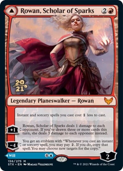 Rowan, Scholar of Sparks // Will, Scholar of Frost [Strixhaven: School of Mages Prerelease Promos] MTG Single Magic: The Gathering  | Multizone: Comics And Games