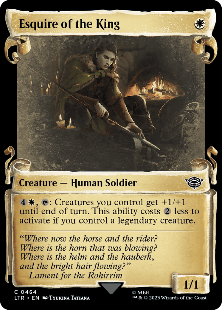 Esquire of the King [The Lord of the Rings: Tales of Middle-Earth Showcase Scrolls] MTG Single Magic: The Gathering  | Multizone: Comics And Games