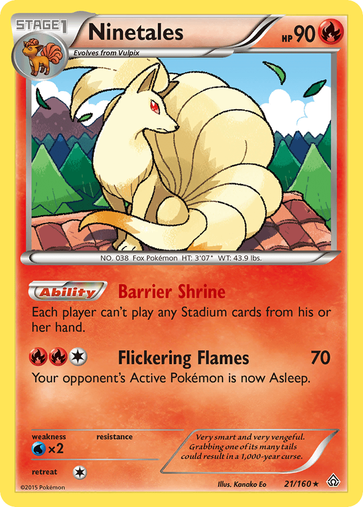Ninetales (21/160) [XY: Primal Clash] Pokemon Single Pokémon  | Multizone: Comics And Games