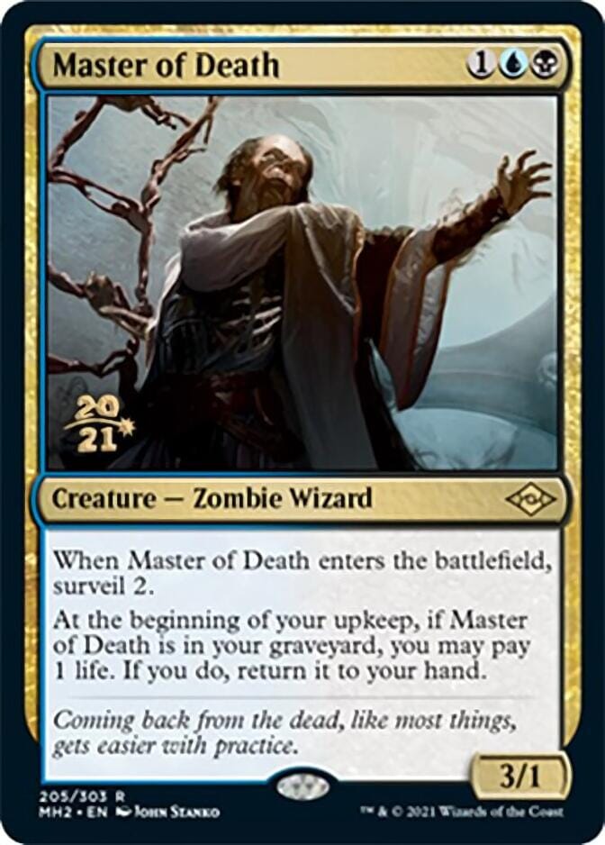 Master of Death [Modern Horizons 2 Prerelease Promos] MTG Single Magic: The Gathering  | Multizone: Comics And Games