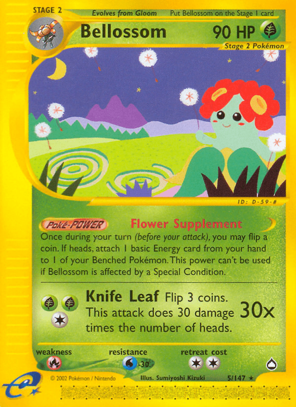 Bellossom (5/147) [Aquapolis] Pokemon Single Pokémon  | Multizone: Comics And Games