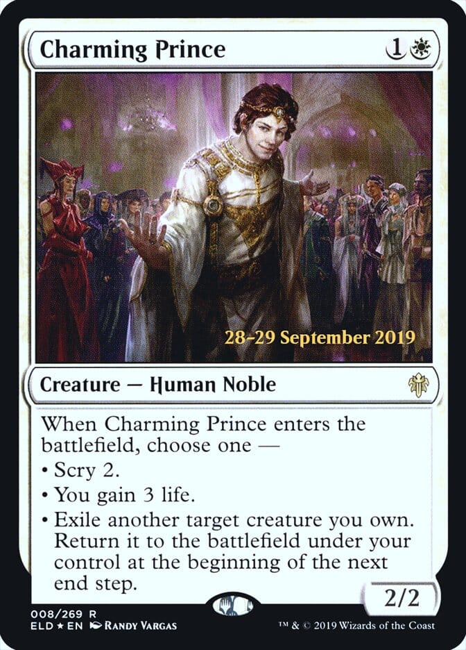 Charming Prince [Throne of Eldraine Prerelease Promos] MTG Single Magic: The Gathering  | Multizone: Comics And Games