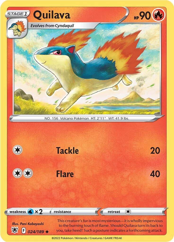 Quilava (024/189) [Sword & Shield: Astral Radiance] Pokemon Single Pokémon  | Multizone: Comics And Games