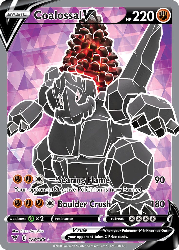 Coalossal V (173/185) [Sword & Shield: Vivid Voltage] Pokemon Single Pokémon  | Multizone: Comics And Games