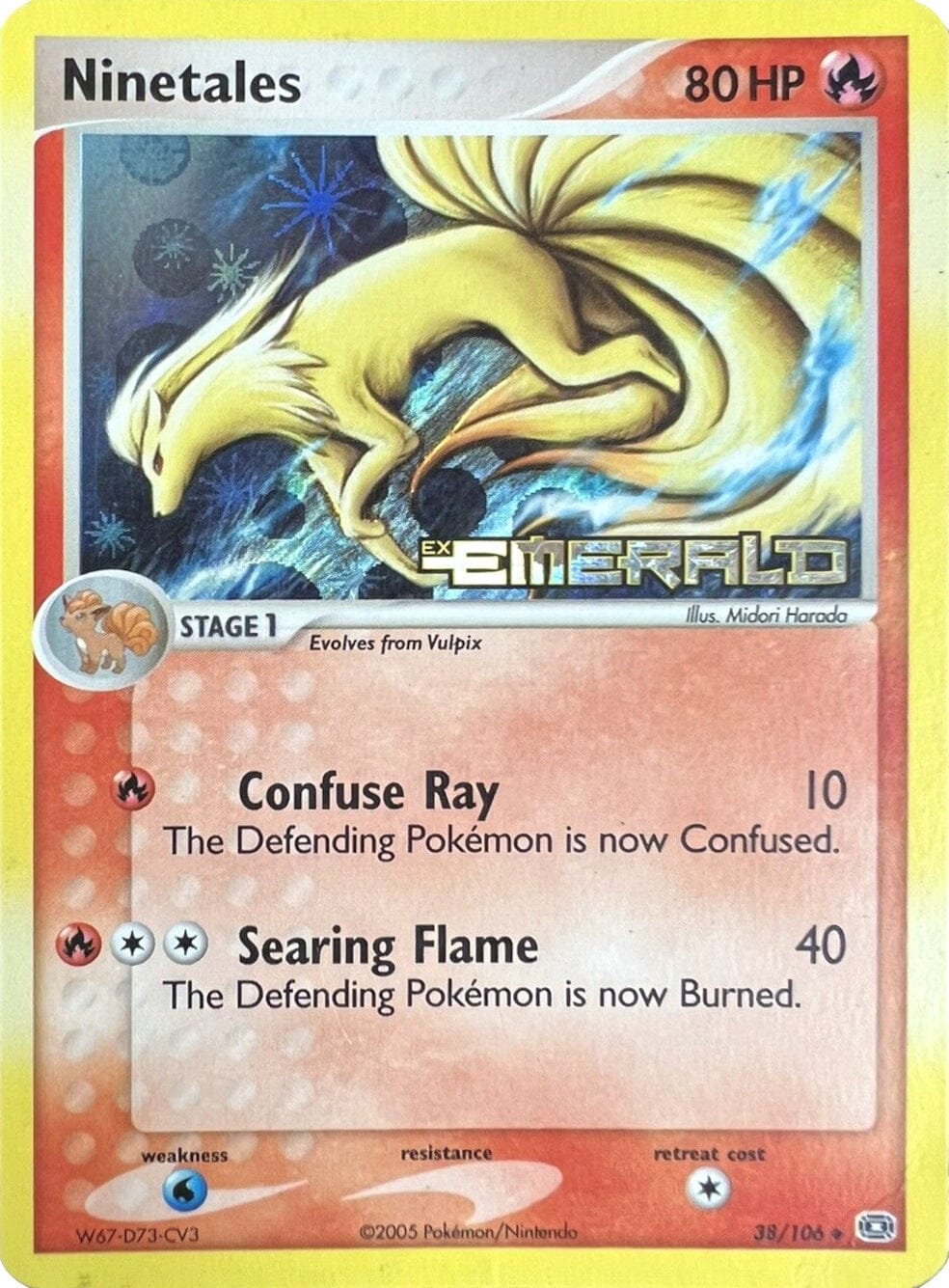 Ninetales (38/106) (Stamped) [EX: Emerald] Pokemon Single Pokémon  | Multizone: Comics And Games
