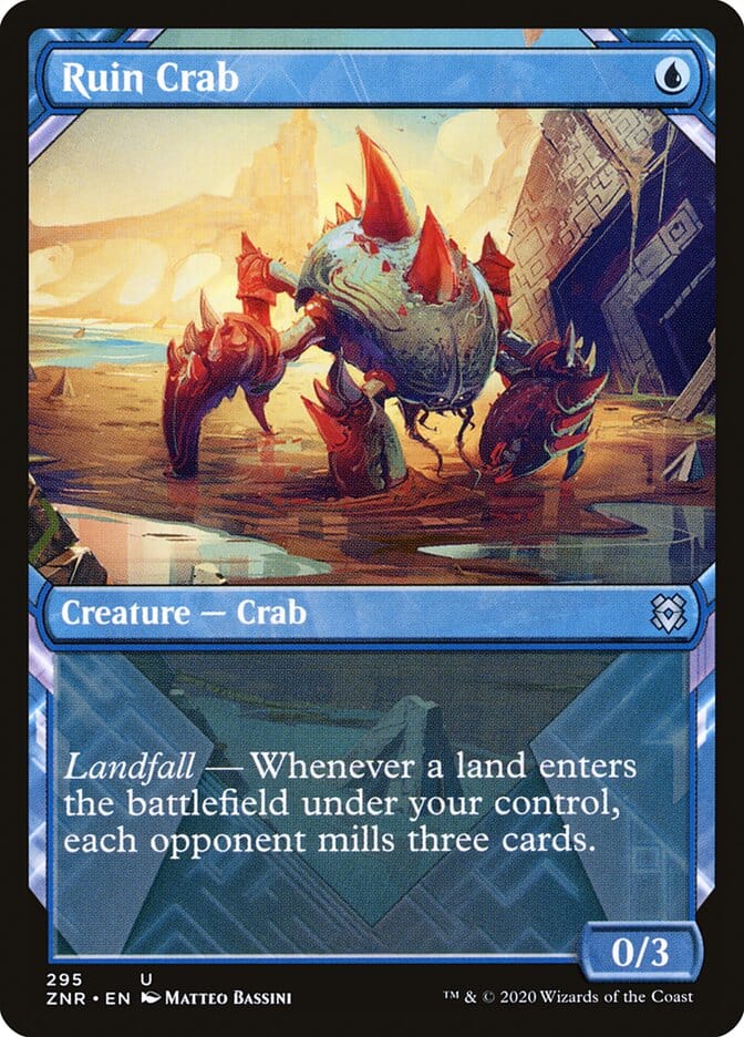 Ruin Crab (Showcase) [Zendikar Rising] MTG Single Magic: The Gathering  | Multizone: Comics And Games