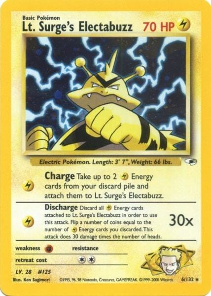 Lt. Surge's Electabuzz (6/132) [Gym Heroes Unlimited] Pokemon Single Pokémon  | Multizone: Comics And Games