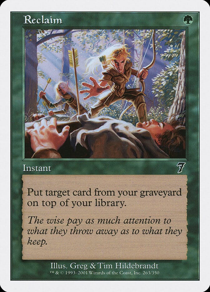 Reclaim [Seventh Edition] MTG Single Magic: The Gathering  | Multizone: Comics And Games