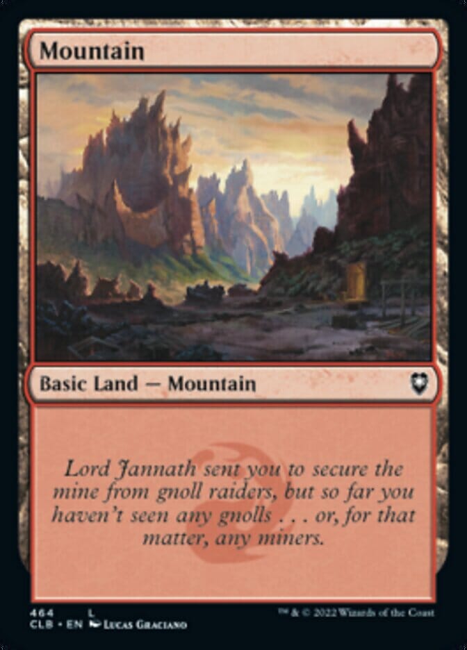 Mountain (464) [Commander Legends: Battle for Baldur's Gate] MTG Single Magic: The Gathering  | Multizone: Comics And Games