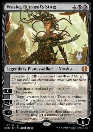 Vraska, Betrayal's Sting (Promo Pack) [Phyrexia: All Will Be One Promos] MTG Single Magic: The Gathering  | Multizone: Comics And Games