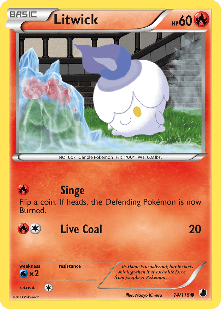 Litwick (14/116) [Black & White: Plasma Freeze] Pokemon Single Pokémon  | Multizone: Comics And Games