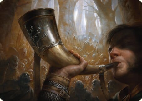 Horn of Gondor Art Card [The Lord of the Rings: Tales of Middle-earth Art Series] MTG Single Magic: The Gathering  | Multizone: Comics And Games