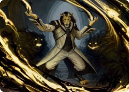 Leonin Lightscribe Art Card [Strixhaven: School of Mages Art Series] MTG Single Magic: The Gathering  | Multizone: Comics And Games