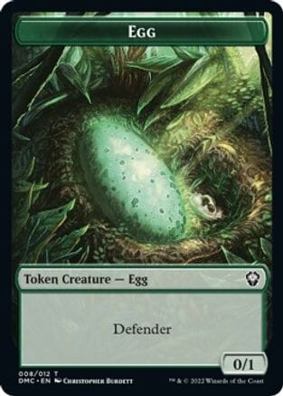 Snake // Egg Double-sided Token [Dominaria United Commander Tokens] MTG Single Magic: The Gathering  | Multizone: Comics And Games