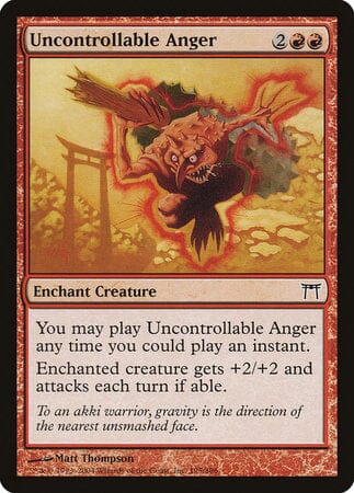 Uncontrollable Anger [Champions of Kamigawa] MTG Single Magic: The Gathering  | Multizone: Comics And Games