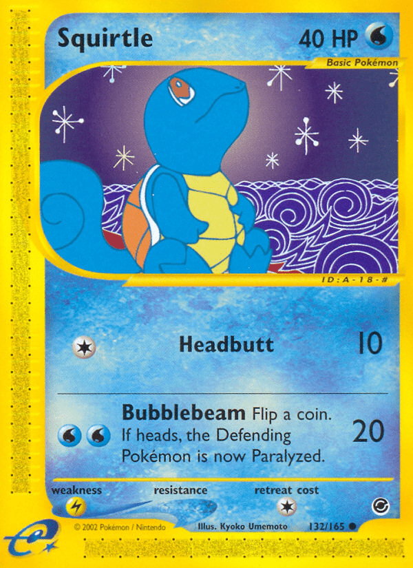 Squirtle (132/165) [Expedition: Base Set] Pokemon Single Pokémon  | Multizone: Comics And Games