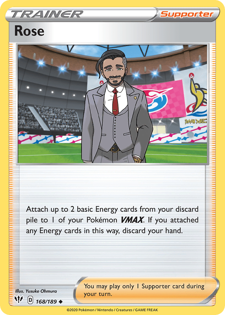 Rose (168/189) [Sword & Shield: Darkness Ablaze] Pokemon Single Pokémon  | Multizone: Comics And Games
