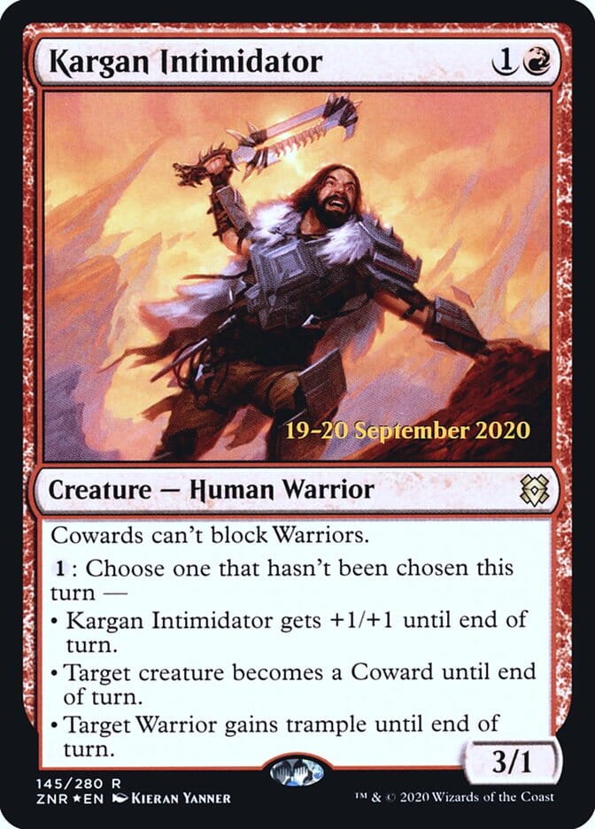 Kargan Intimidator [Zendikar Rising Prerelease Promos] MTG Single Magic: The Gathering  | Multizone: Comics And Games