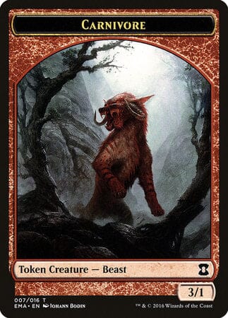 Carnivore Token [Eternal Masters Tokens] MTG Single Magic: The Gathering  | Multizone: Comics And Games