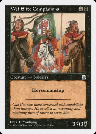 Wei Elite Companions [Portal Three Kingdoms] MTG Single Magic: The Gathering  | Multizone: Comics And Games