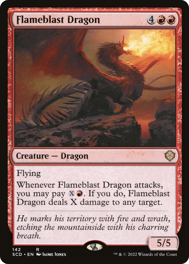 Flameblast Dragon [Starter Commander Decks] MTG Single Magic: The Gathering  | Multizone: Comics And Games