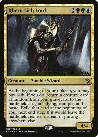 Kheru Lich Lord [Khans of Tarkir Promos] MTG Single Magic: The Gathering  | Multizone: Comics And Games