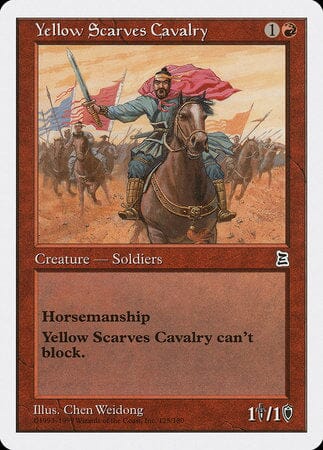 Yellow Scarves Cavalry [Portal Three Kingdoms] MTG Single Magic: The Gathering  | Multizone: Comics And Games