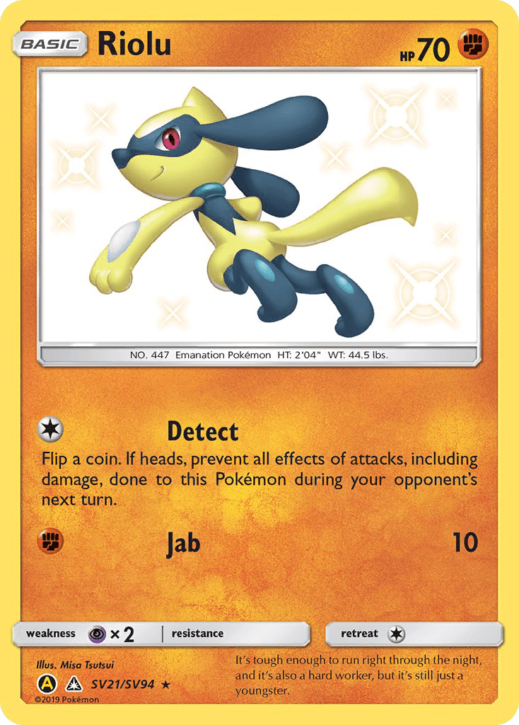 Riolu (SV21/SV94) [Sun & Moon: Hidden Fates - Shiny Vault] Pokemon Single Pokémon  | Multizone: Comics And Games