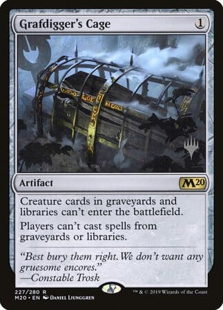 Grafdigger's Cage [Core Set 2020 Promos] MTG Single Magic: The Gathering  | Multizone: Comics And Games