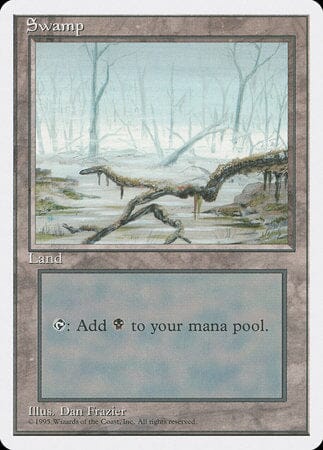 Swamp (A) [Fourth Edition] MTG Single Magic: The Gathering  | Multizone: Comics And Games