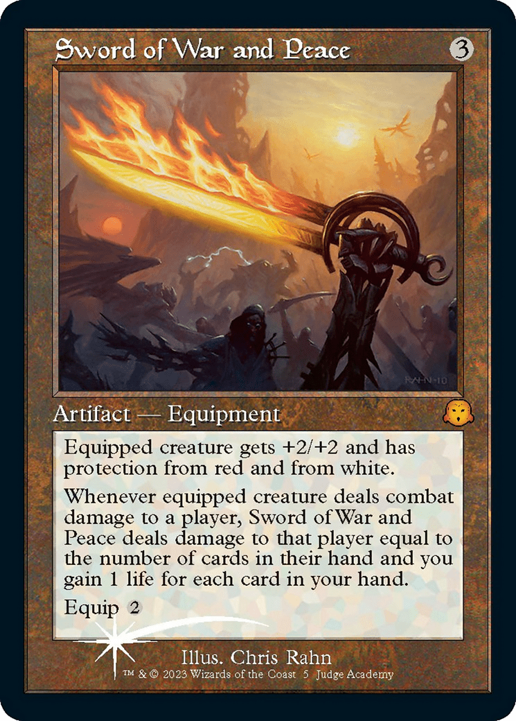 Sword of War and Peace (Retro) [Judge Gift Cards 2023] MTG Single Magic: The Gathering  | Multizone: Comics And Games