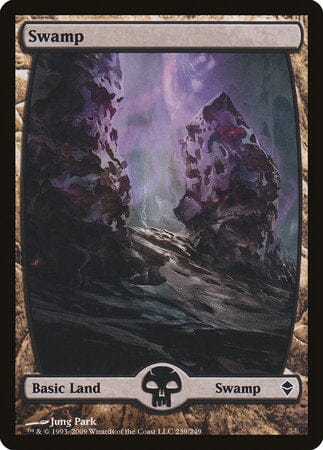 Swamp (239) - Full Art [Zendikar] MTG Single Magic: The Gathering  | Multizone: Comics And Games