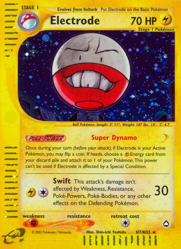 Electrode (H7/H32) [Aquapolis] Pokemon Single Pokémon  | Multizone: Comics And Games