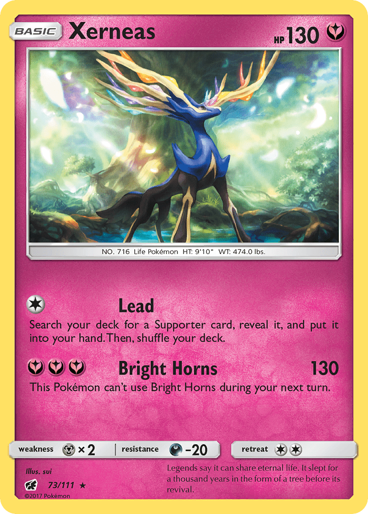 Xerneas (73/111) [Sun & Moon: Crimson Invasion] Pokemon Single Pokémon  | Multizone: Comics And Games