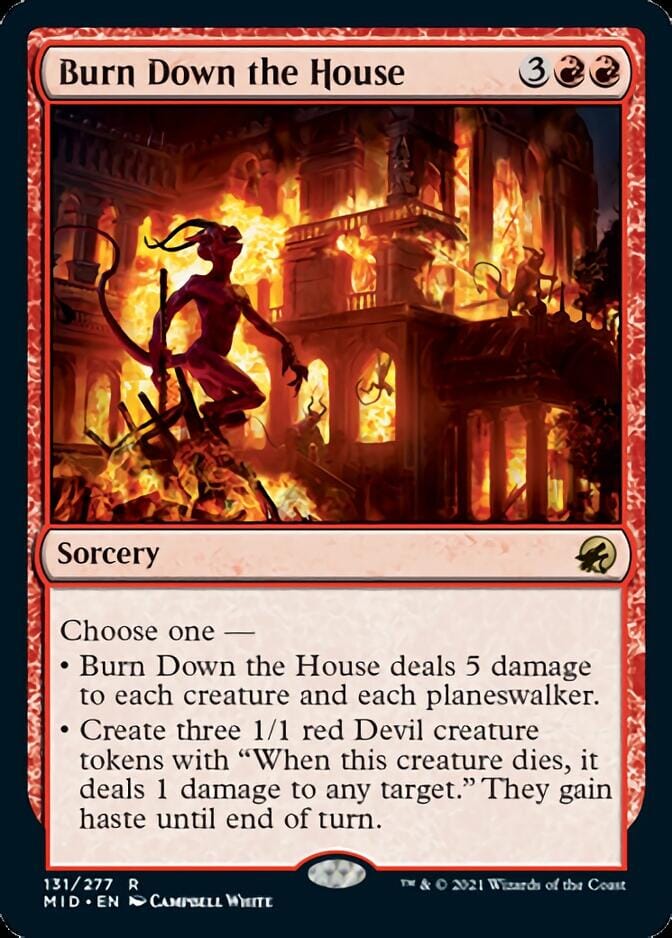 Burn Down the House [Innistrad: Midnight Hunt] MTG Single Magic: The Gathering  | Multizone: Comics And Games