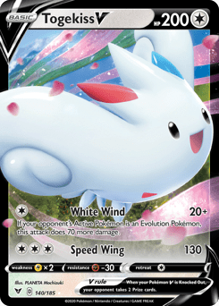 Togekiss V (140/185) [Sword & Shield: Vivid Voltage] Pokemon Single Pokémon  | Multizone: Comics And Games