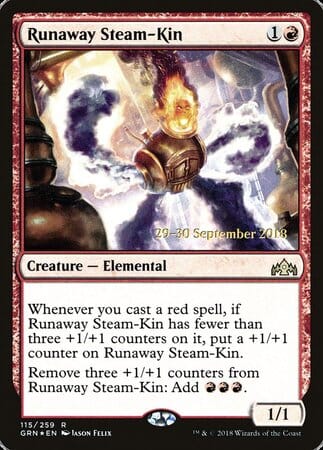 Runaway Steam-Kin [Guilds of Ravnica Promos] MTG Single Magic: The Gathering  | Multizone: Comics And Games