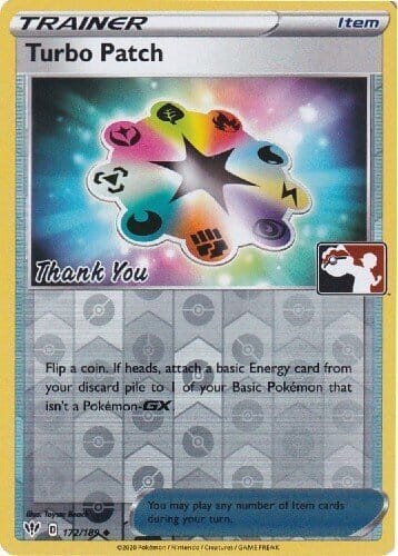 Turbo Patch (172/189) (Pokemon League) [Sword & Shield: Darkness Ablaze] Pokemon Single Pokémon  | Multizone: Comics And Games