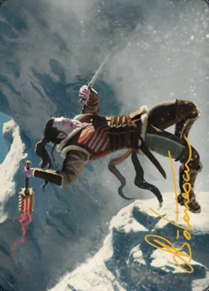 Balduvian Berserker Art Card (Gold-Stamped Signature) [Dominaria United Art Series] MTG Single Magic: The Gathering  | Multizone: Comics And Games