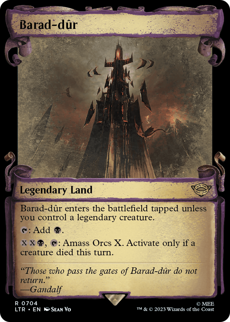 Barad-dur [The Lord of the Rings: Tales of Middle-Earth Showcase Scrolls] MTG Single Magic: The Gathering  | Multizone: Comics And Games