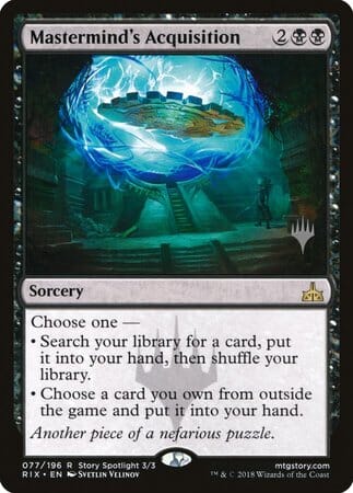 Mastermind's Acquisition [Rivals of Ixalan Promos] MTG Single Magic: The Gathering  | Multizone: Comics And Games