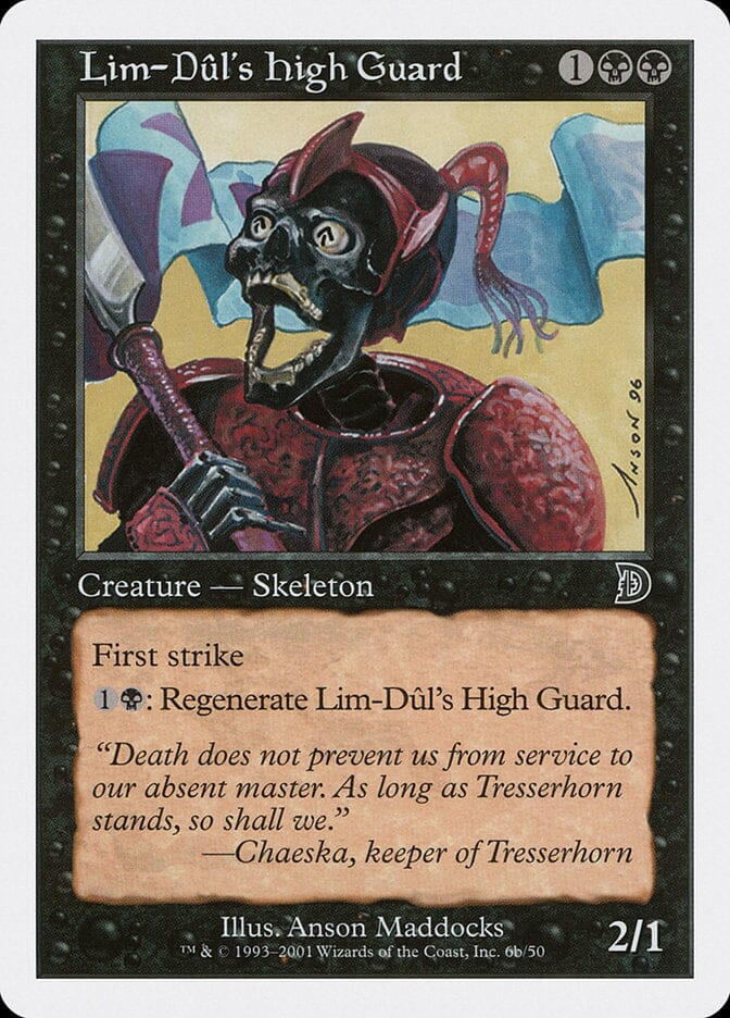 Lim-Dul's High Guard (Holding Flag) [Deckmasters] MTG Single Magic: The Gathering  | Multizone: Comics And Games