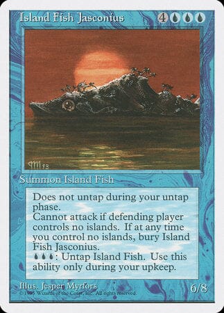 Island Fish Jasconius [Fourth Edition] MTG Single Magic: The Gathering  | Multizone: Comics And Games