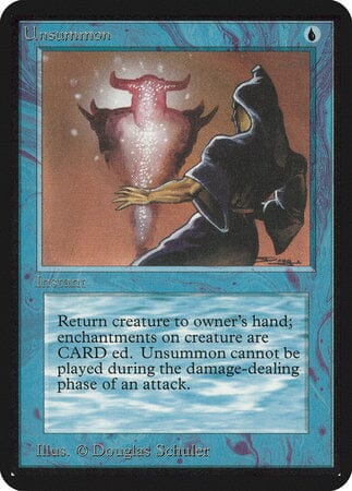 Unsummon [Limited Edition Alpha] MTG Single Magic: The Gathering  | Multizone: Comics And Games