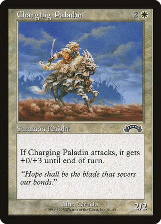 Charging Paladin [Exodus] MTG Single Magic: The Gathering  | Multizone: Comics And Games