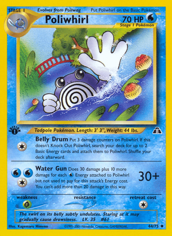 Poliwhirl (44/75) [Neo Discovery 1st Edition] Pokemon Single Pokémon  | Multizone: Comics And Games