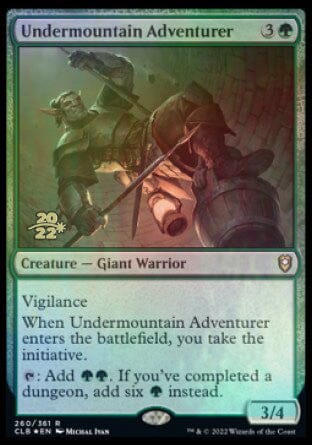 Undermountain Adventurer [Commander Legends: Battle for Baldur's Gate Prerelease Promos] MTG Single Magic: The Gathering  | Multizone: Comics And Games