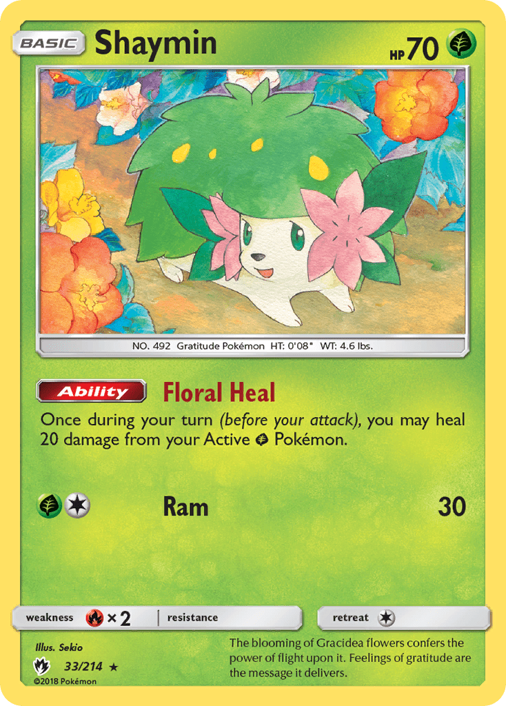 Shaymin (33/214) [Sun & Moon: Lost Thunder] Pokemon Single Pokémon  | Multizone: Comics And Games